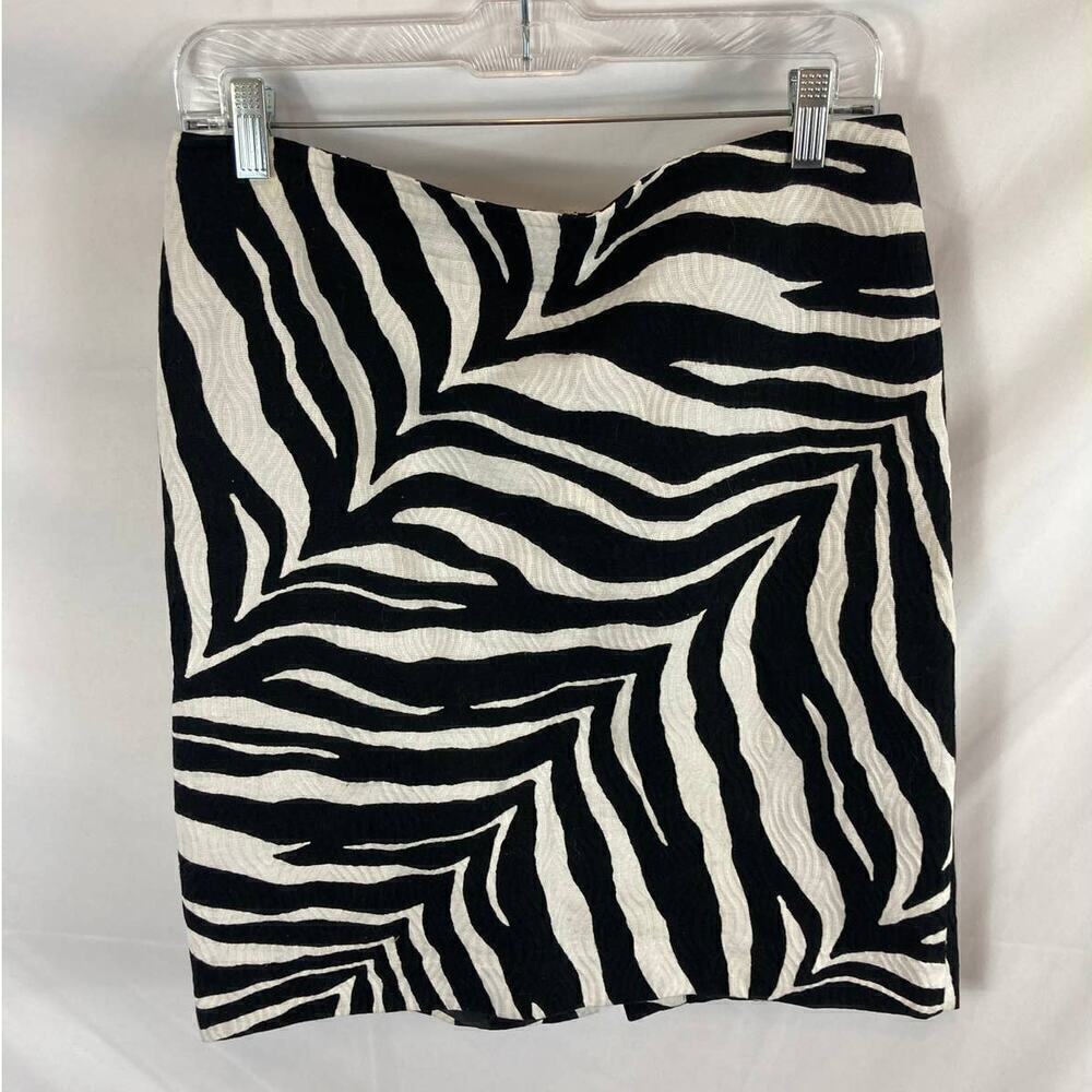 Talbots Zebra Print Pencil Skirt Size 10P - Picture 3 of 6